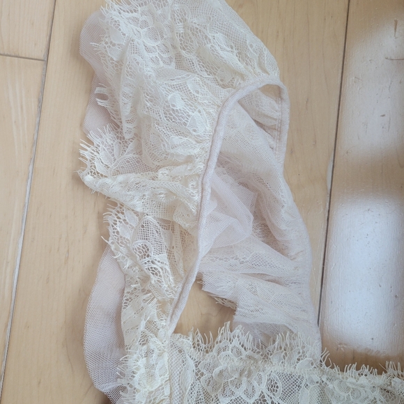 Free People Intimately Ivory Lace Boho Ruffle Strap Corset Top XL NWT - Picture 6 of 7